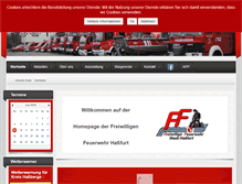 Tablet Screenshot of feuerwehr-hassfurt.de